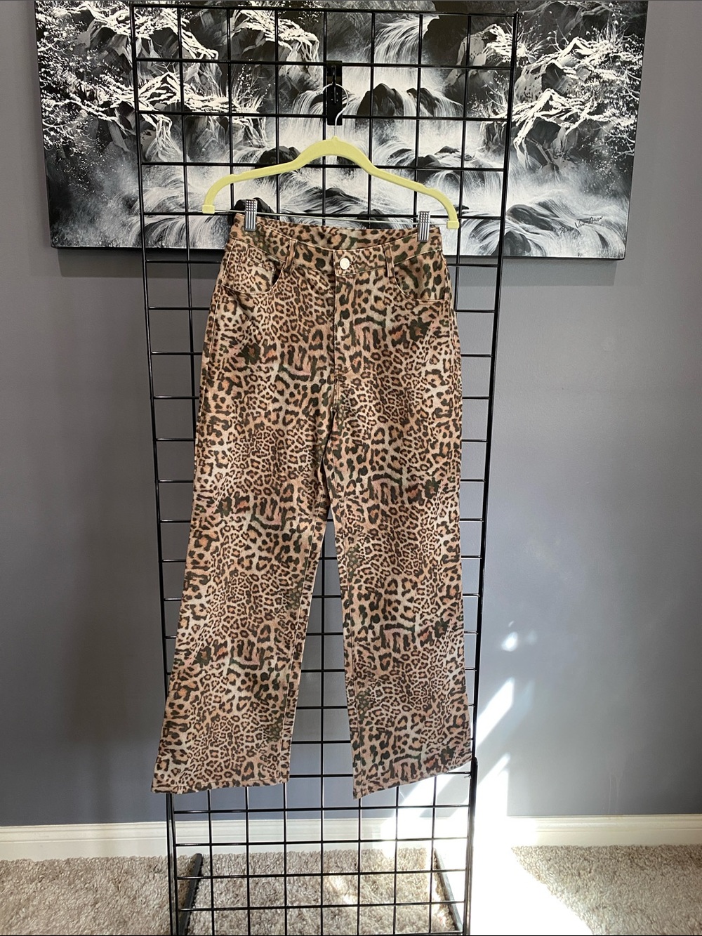 Urban outfitters leopard denim